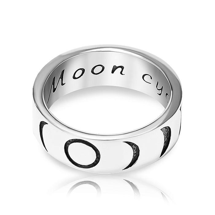 03-00-0558 Кольцо с фазами Луны (Ag 925)